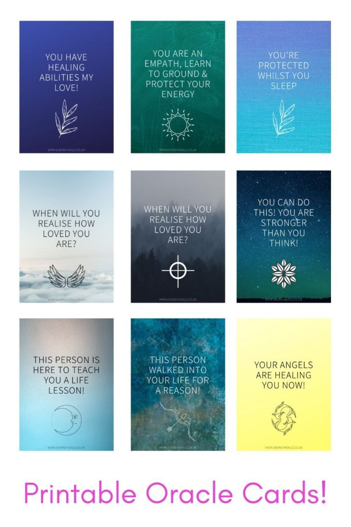 Free Printable Oracle Cards Pdf Printable Word Searches