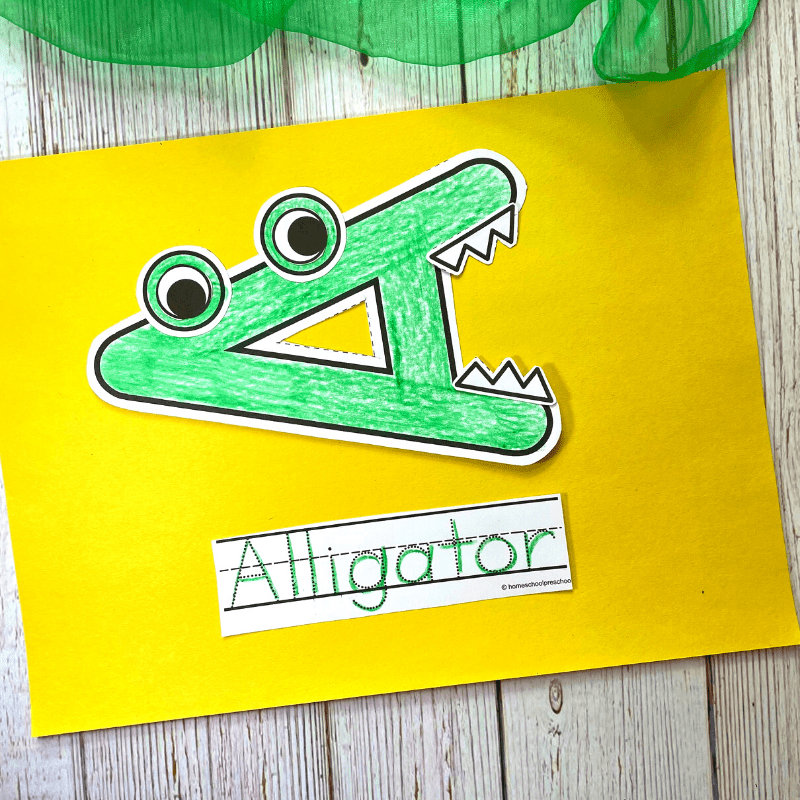 Free Printable Paper Alligator Craft For Kids