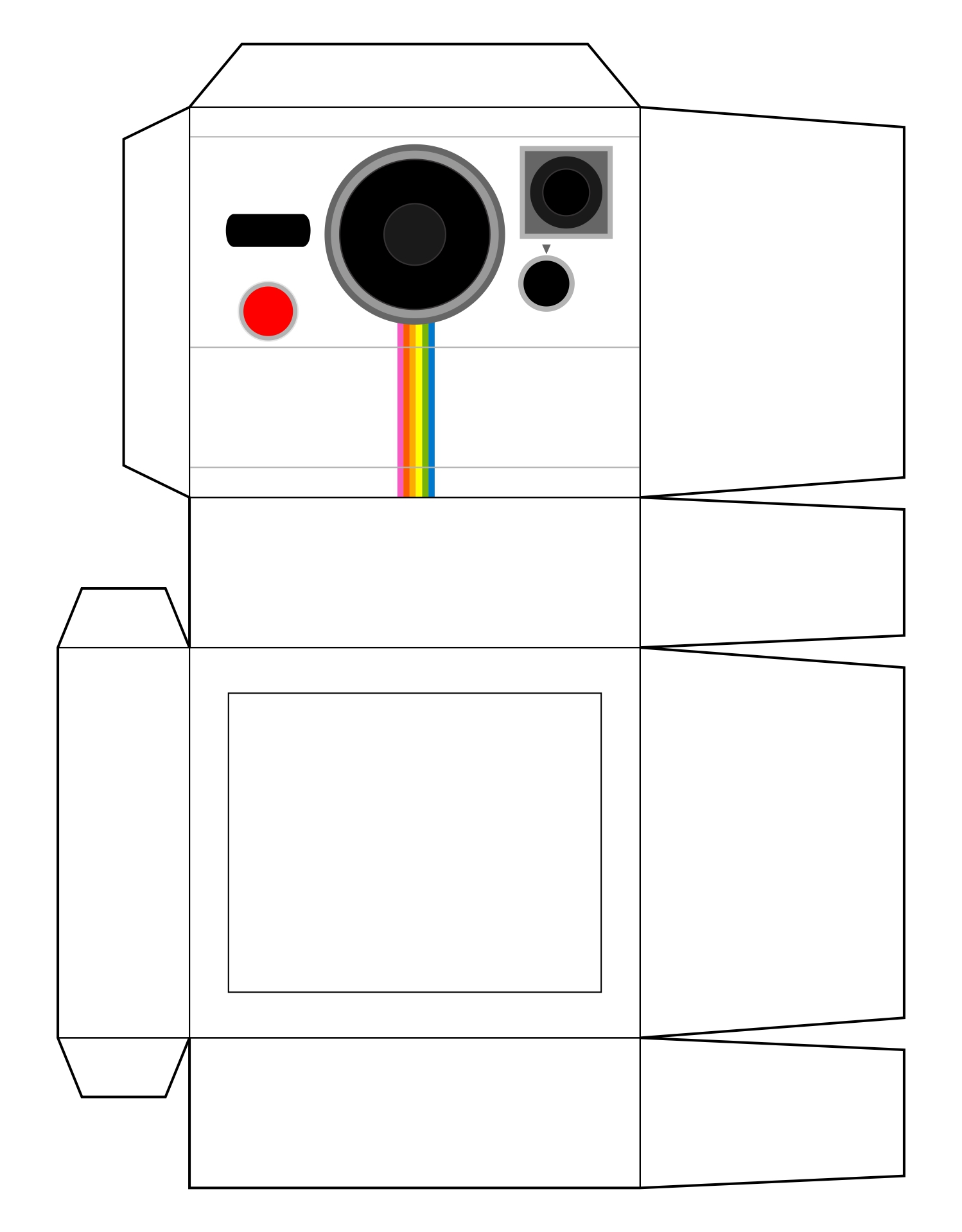 Free Printable Paper Camera Template Printable Templates