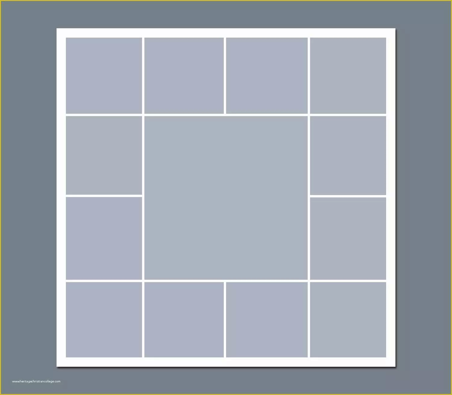 Free Printable Photo Collage Template Of Diy Number Collage Using 