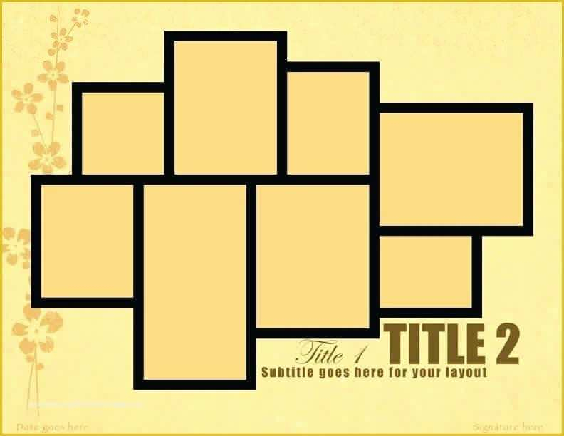 Free Printable Photo Collage Template Of Photo Collage Layout Template 