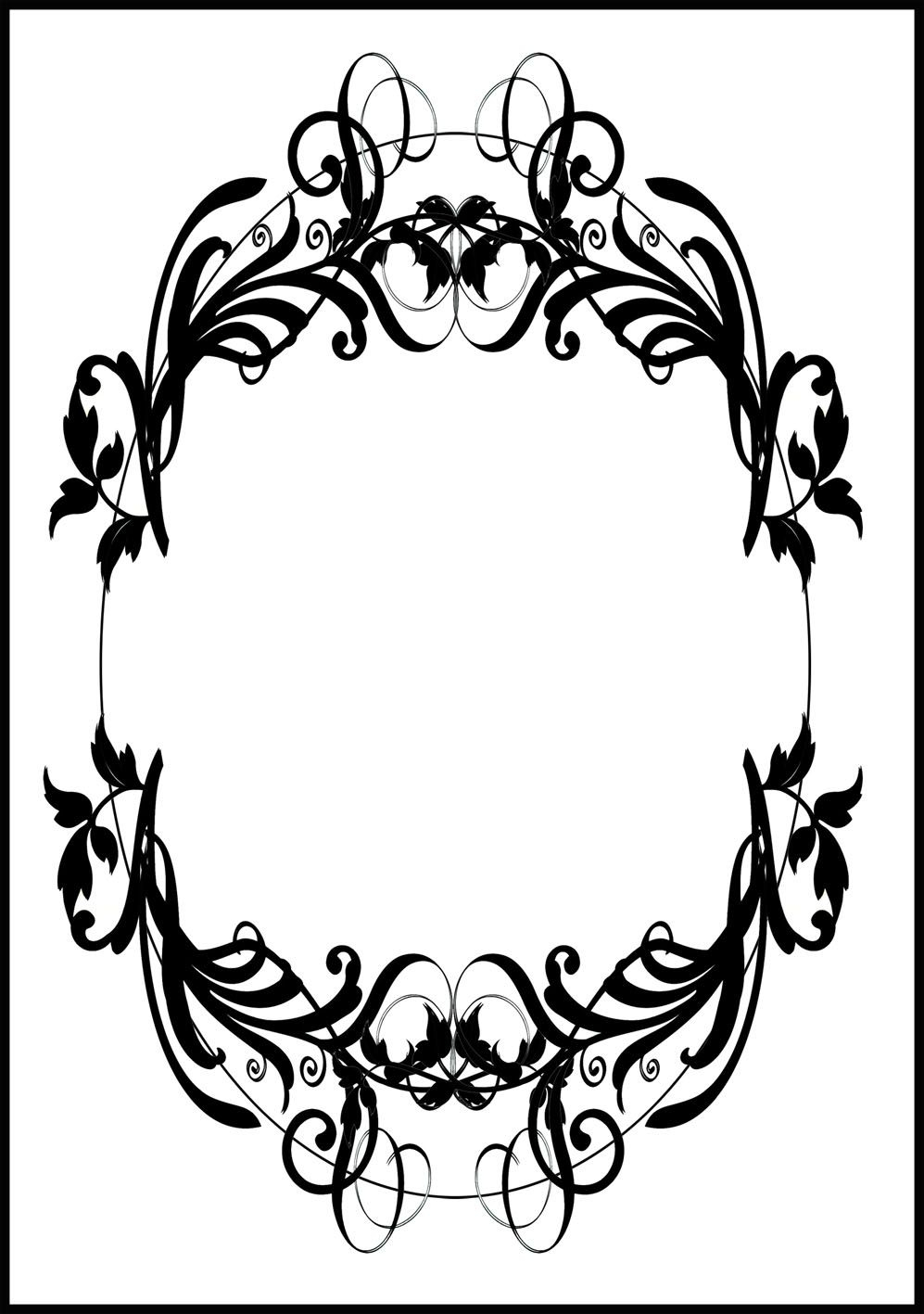 Free Printable Picture Frames Coloring Home