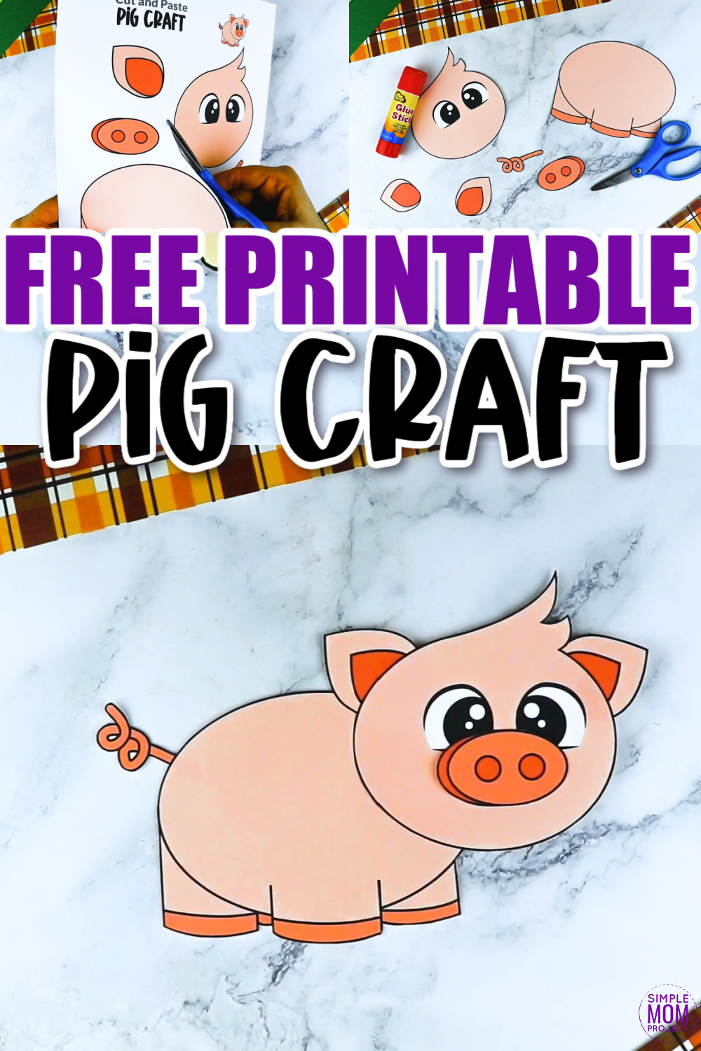 printable pig craft