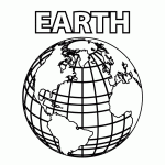 Free Printable Planet Earth Coloring Page