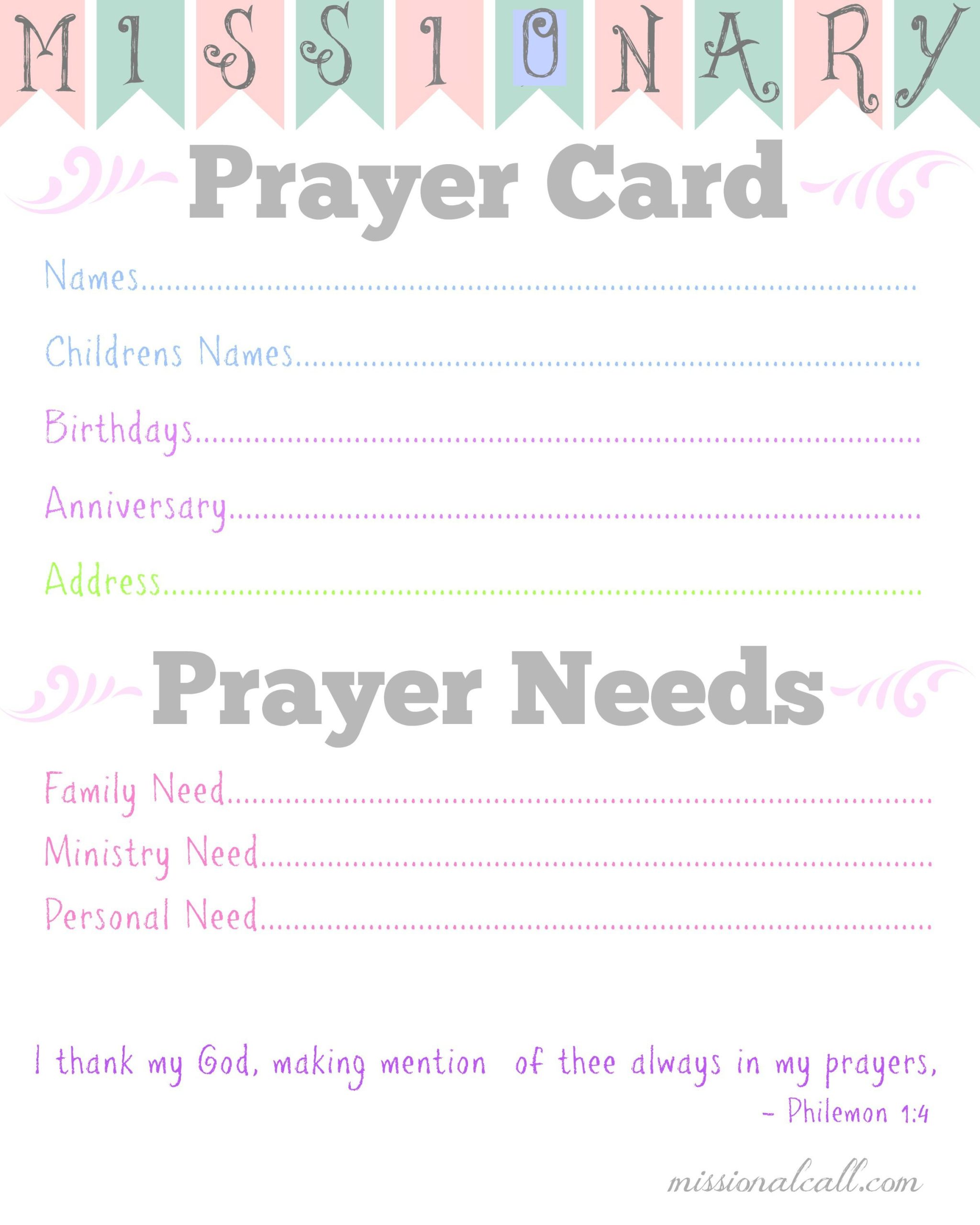 printable prayer cards