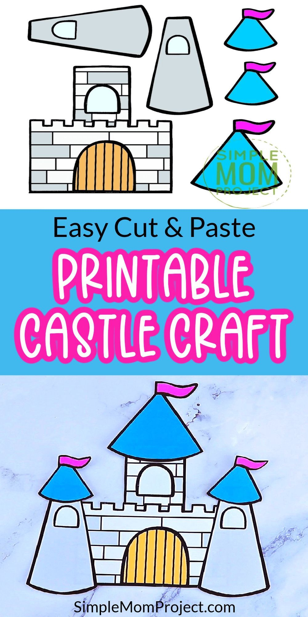 Free Printable Princess Castle Craft With Castle Template Castle 