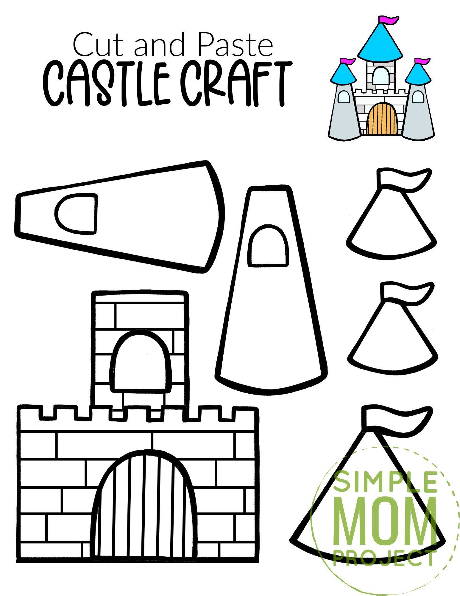 Free Printable Princess Castle Craft With Castle Template Castle 