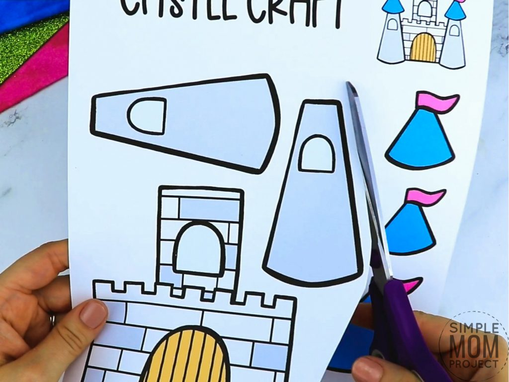 Free Printable Princess Castle Craft With Castle Template Simple Mom 