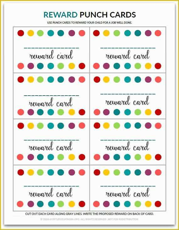 Free Printable Punch Card Template Of Pdf Blank Reward Punch Card 
