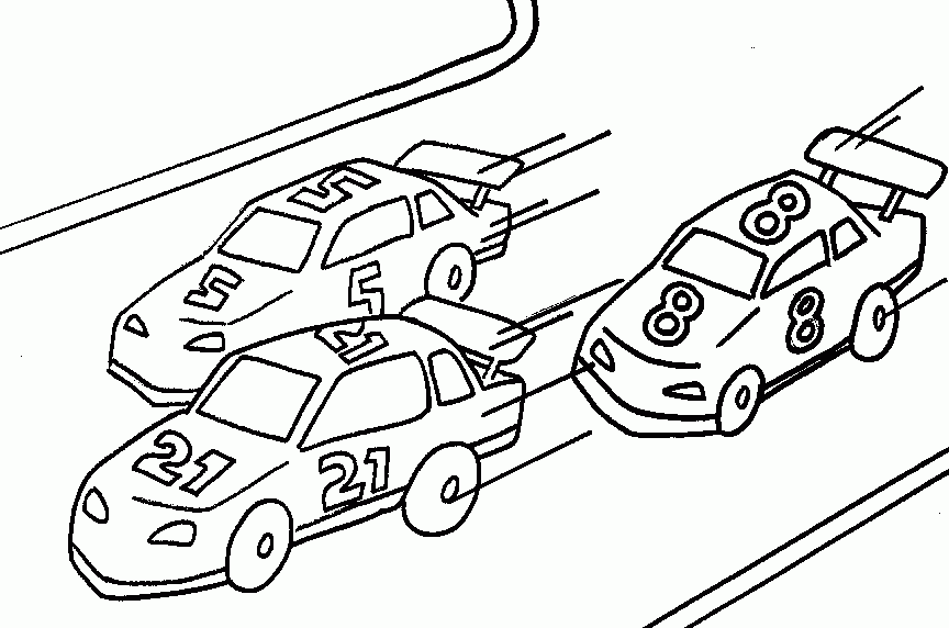 printable coloring pages for kids race cars