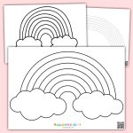 Free Printable Rainbow Template For Craft In Kindergarten