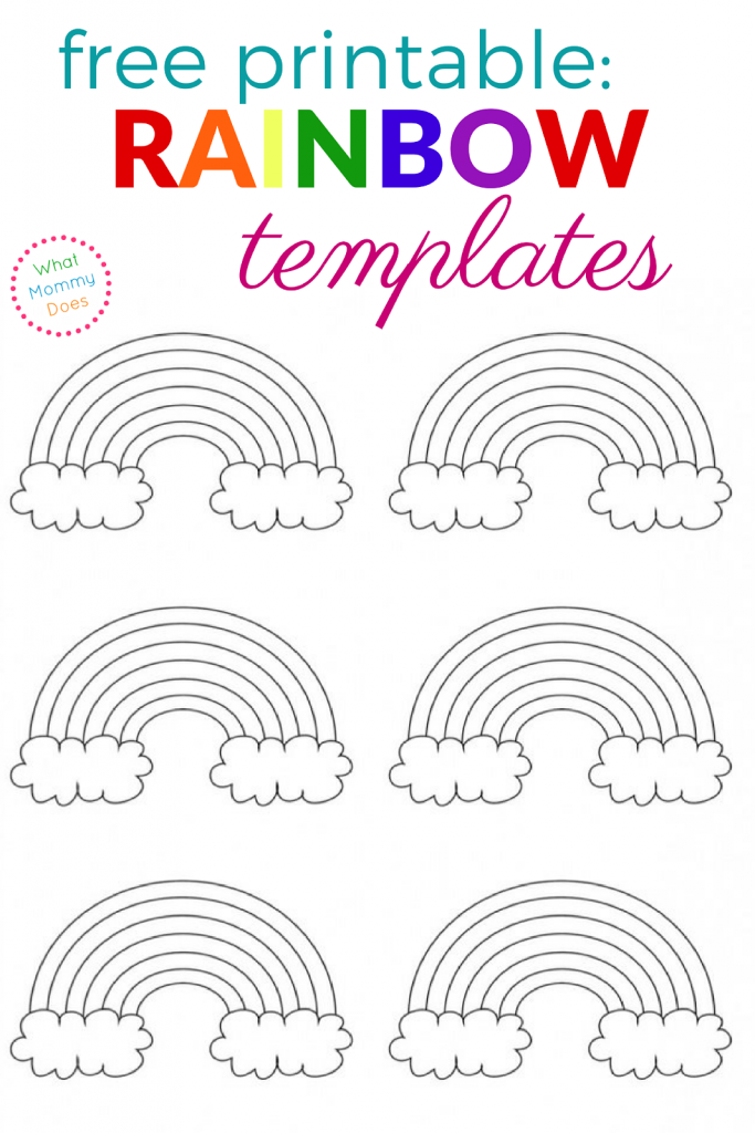 printable rainbow craft