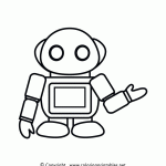 Free Printable Robot Coloring Page