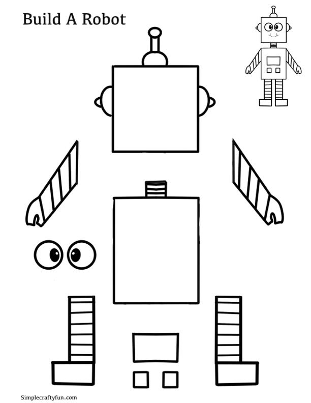 printable robot craft