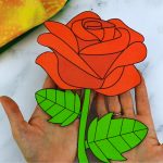 Free Printable Rose Craft Template Simple Mom Project