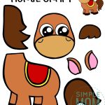 Free Printable Royal Horse Craft Template Simple Mom Project