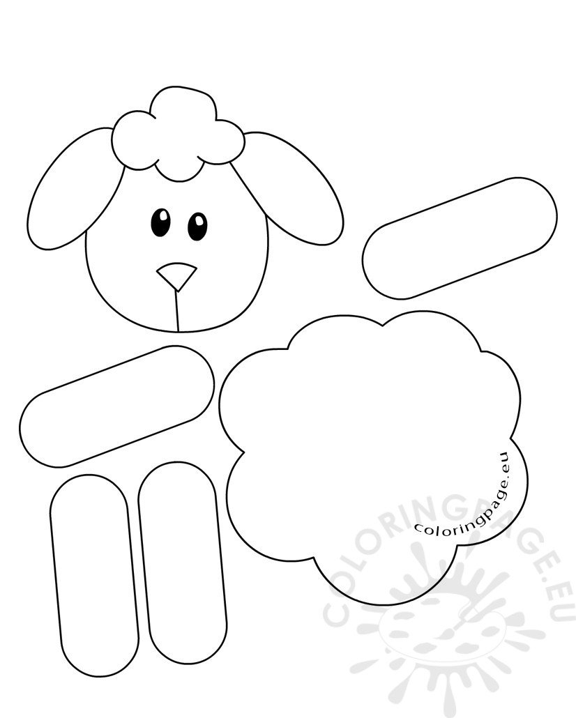 Free Printable Sheep Craft Pattern