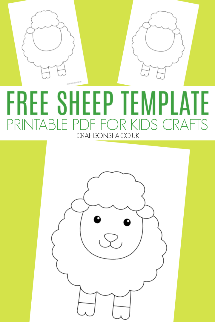 printable lamb craft
