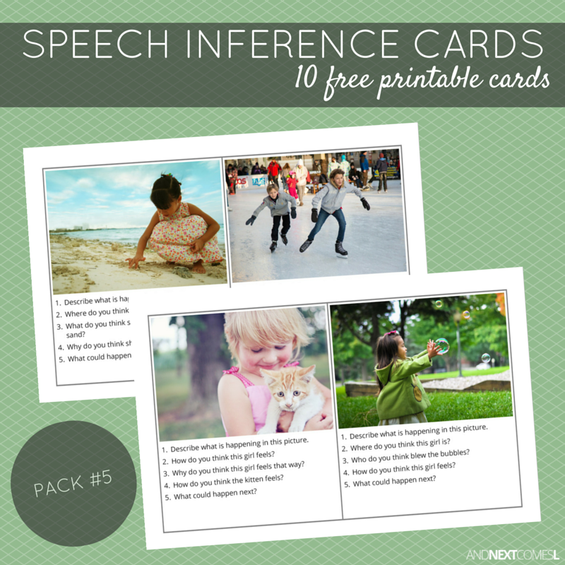 printable picture cards for speech therapy free