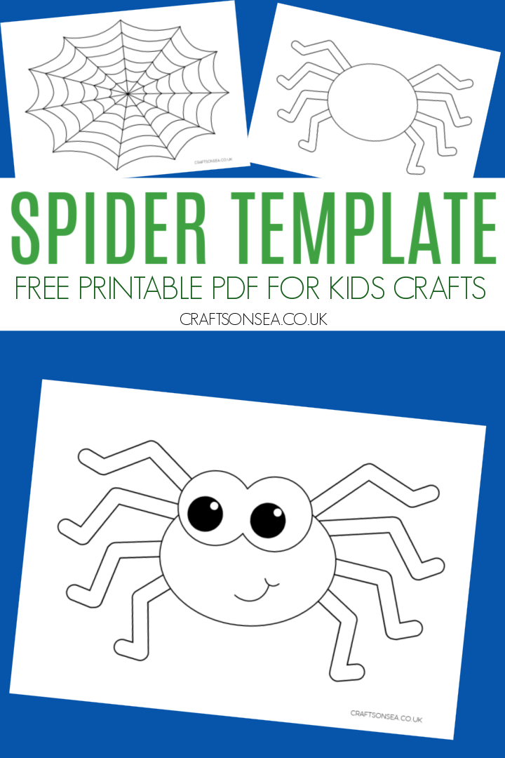 Free Printable Spider Template Spider Crafts Preschool Spiders 