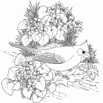 Free Printable Spring Flowers Coloring Pages Coloring Home