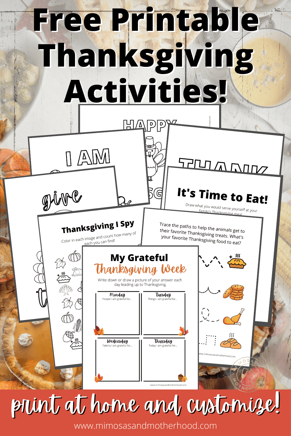 Free Printable Thanksgiving Activity Book For Toddlers Mimosas 