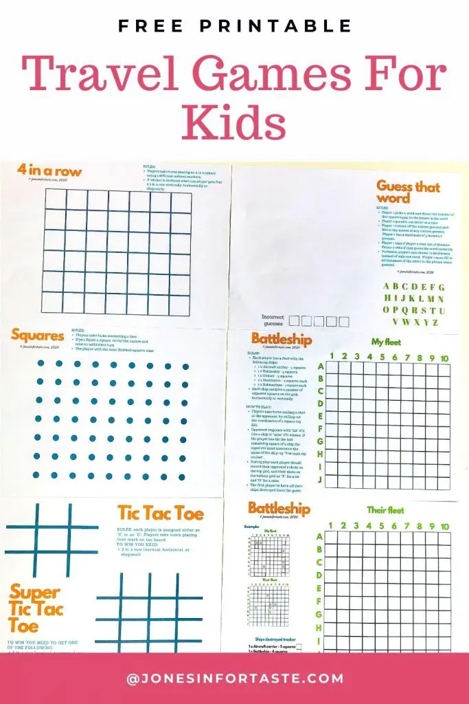 Free Printable Travel Games For Kids Pen And Paper Games Paper Games