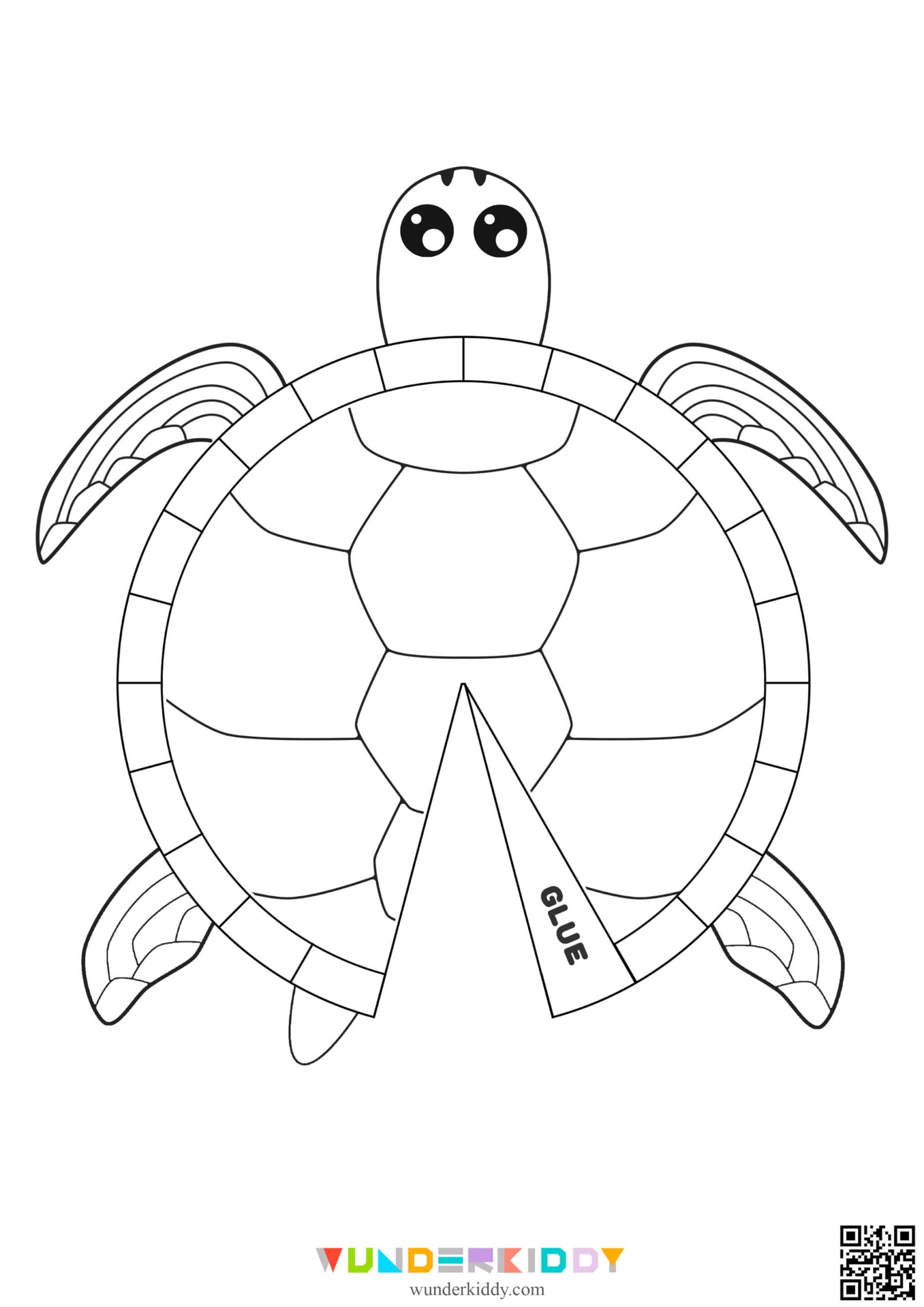 Free Printable Turtle Craft Template For Preschool Art Project
