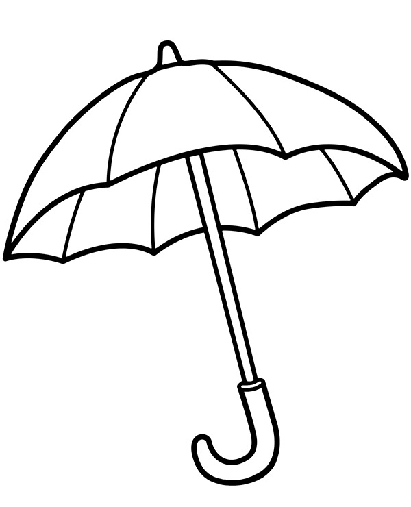Free Printable Umbrella Coloring Pages