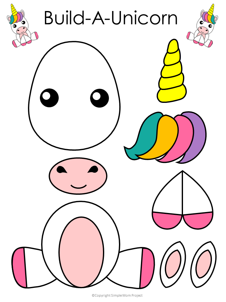 Free Printable Unicorn Craft For Kids Unicorn Crafts Unicorn