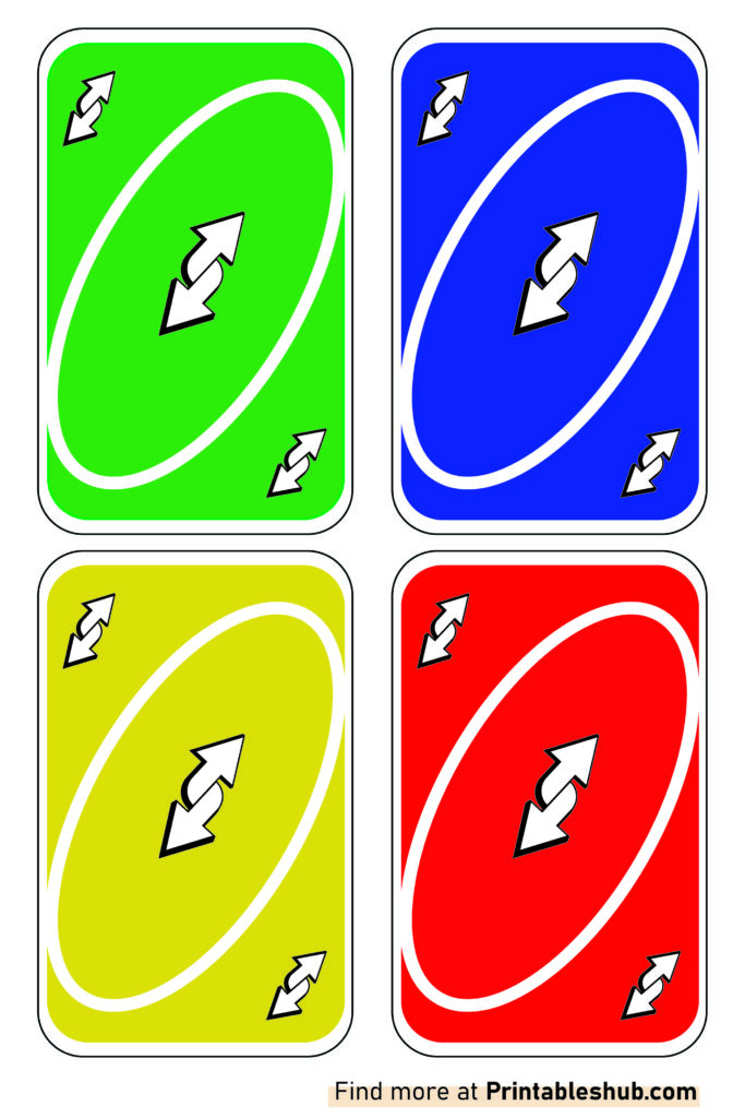 Free Printable UNO Reverse Cards With Blank Template PDF Included 