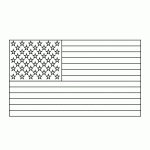 Free Printable USA Flag Coloring Page