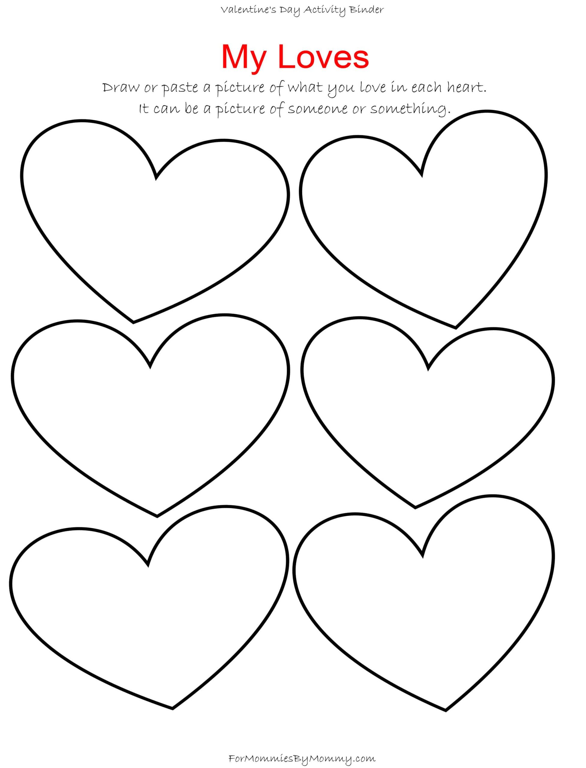 Free Printable Valentine Activities For Preschoolers
