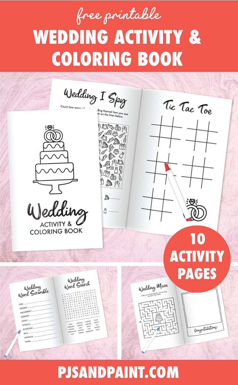 Free Printable Wedding Activity And Coloring Book For Kids 60 OFF