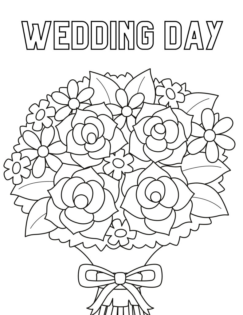 Free Printable Wedding Coloring Pages Free Printable Wedding