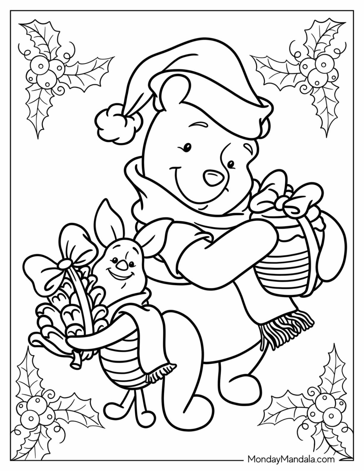printable coloring pages for christmas