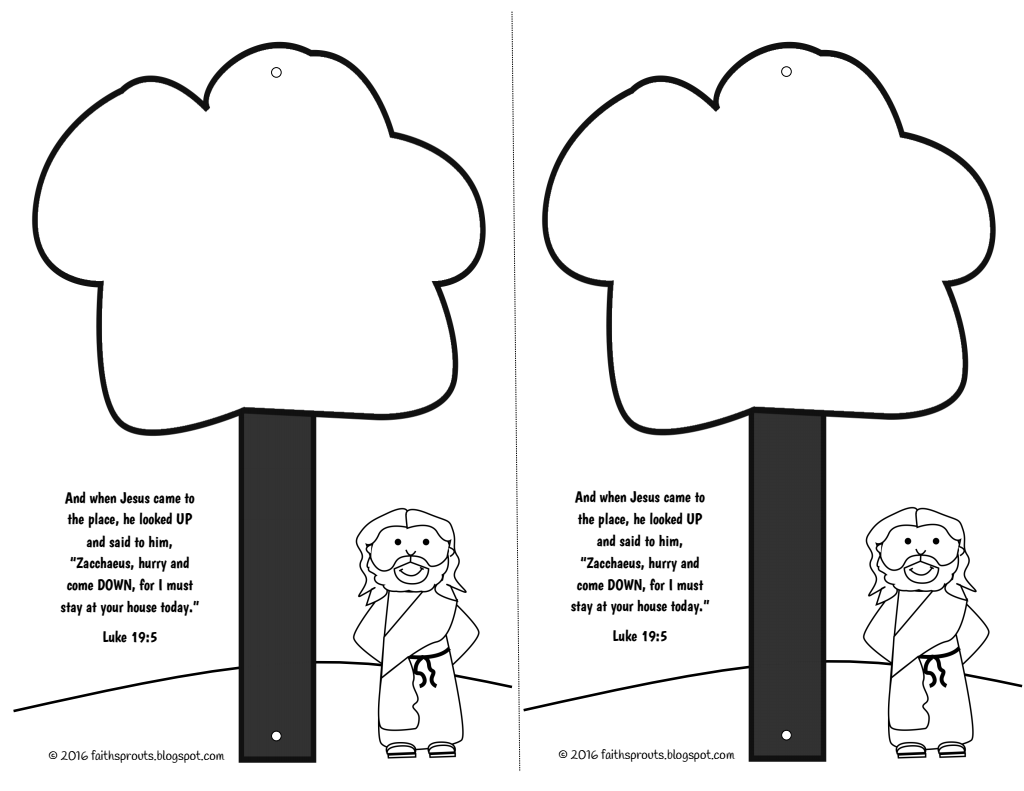 Free Printable Zacchaeus Craft Free Printable Templates
