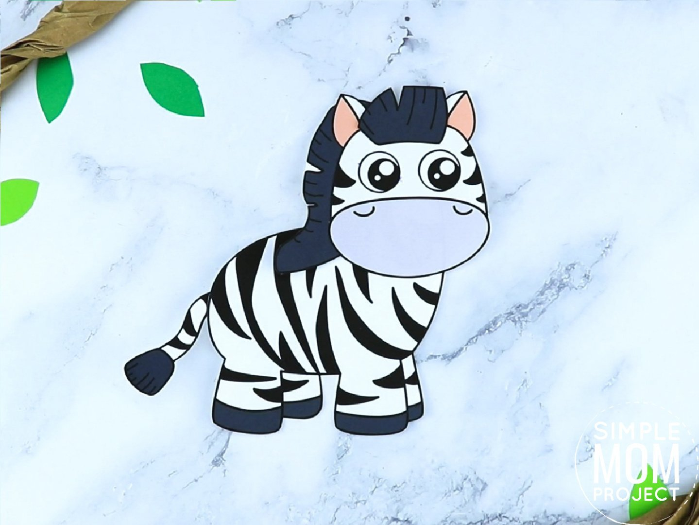 printable zebra craft