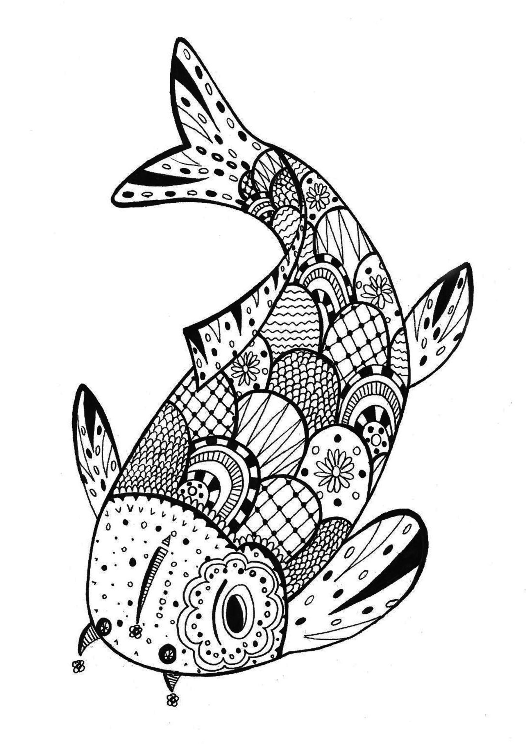 Free Printable Zentangle Coloring Pages For Adults Free Coloring 