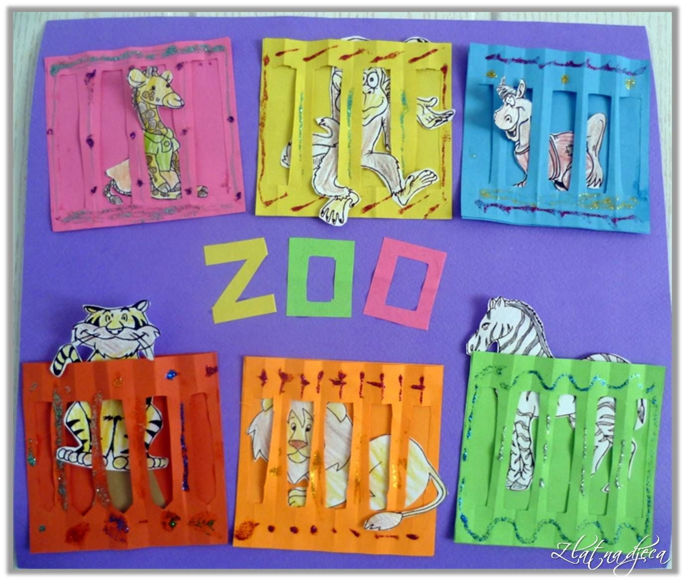 Free Printable Zoo Animal Crafts Large Zoo Sign Zookeeper Tasks 