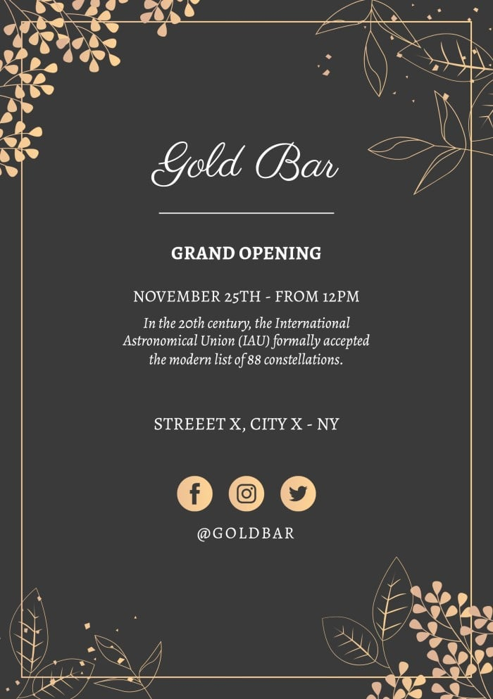Free Restaurant Grand Opening Invitation Template Grand 47 OFF