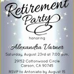 Free Retirement Party Invitation Templates For Word Of 10 Retirement