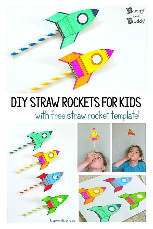 Free Rocket Template For Kids Craft