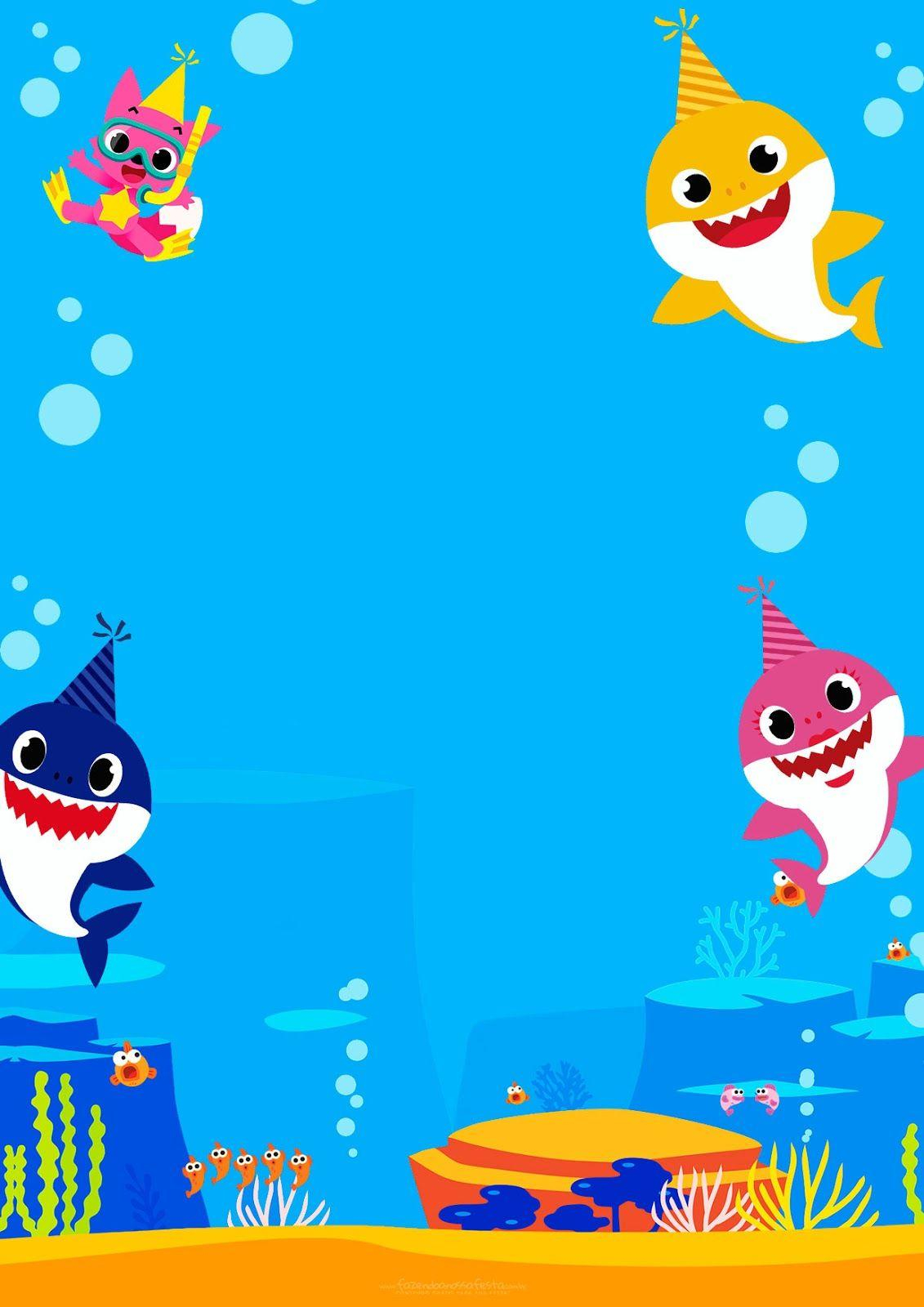 Free Shark Invitation Template