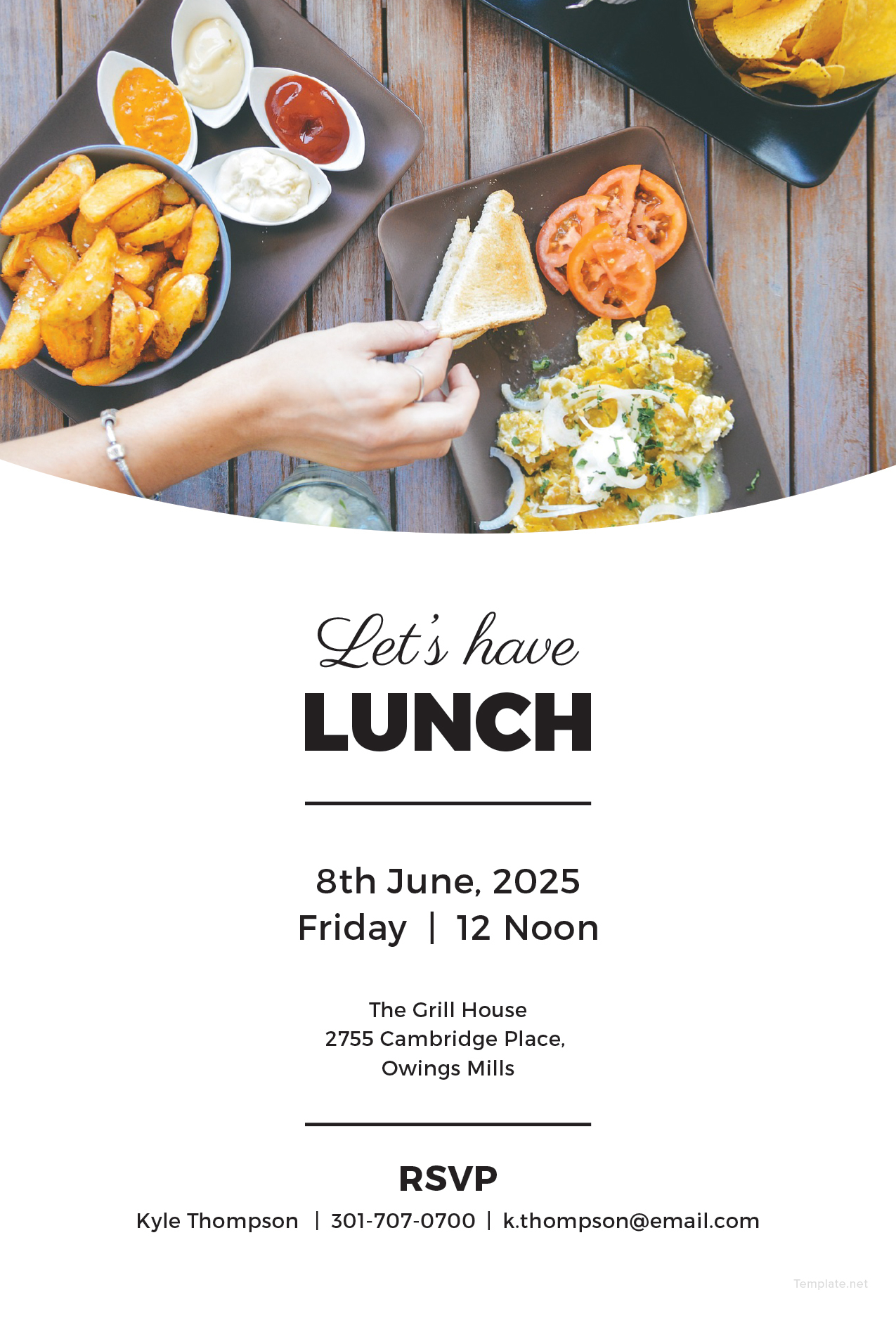Free Simple Lunch Invitation Template In Microsoft Word Microsoft Free Simple Lunch Invitation Template In Microsoft Word Microsoft
