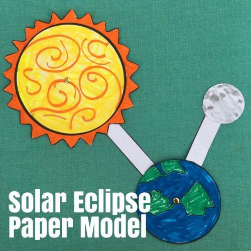 FREE Solar Eclipse Paper Model Solar Eclipse Solar Eclipse Activity 