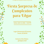 Free Spanish Surprise Invitation Template To Edit Online