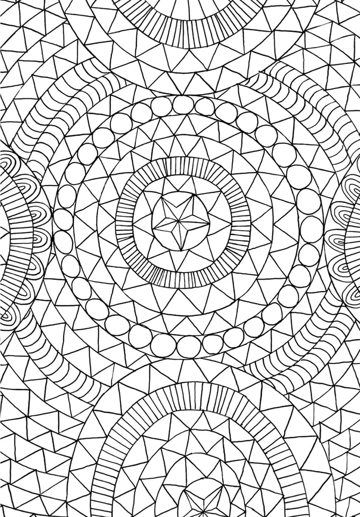 Free Stress Relief Coloring Page Free Printable Coloring Pages For Kids