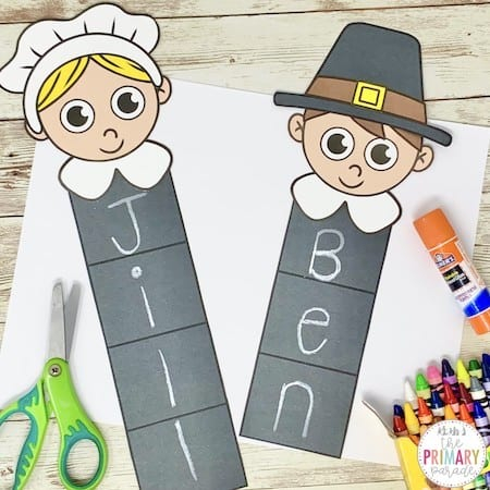 Free Thanksgiving Pilgrim Crafts For Preschoolers The Primary Parade