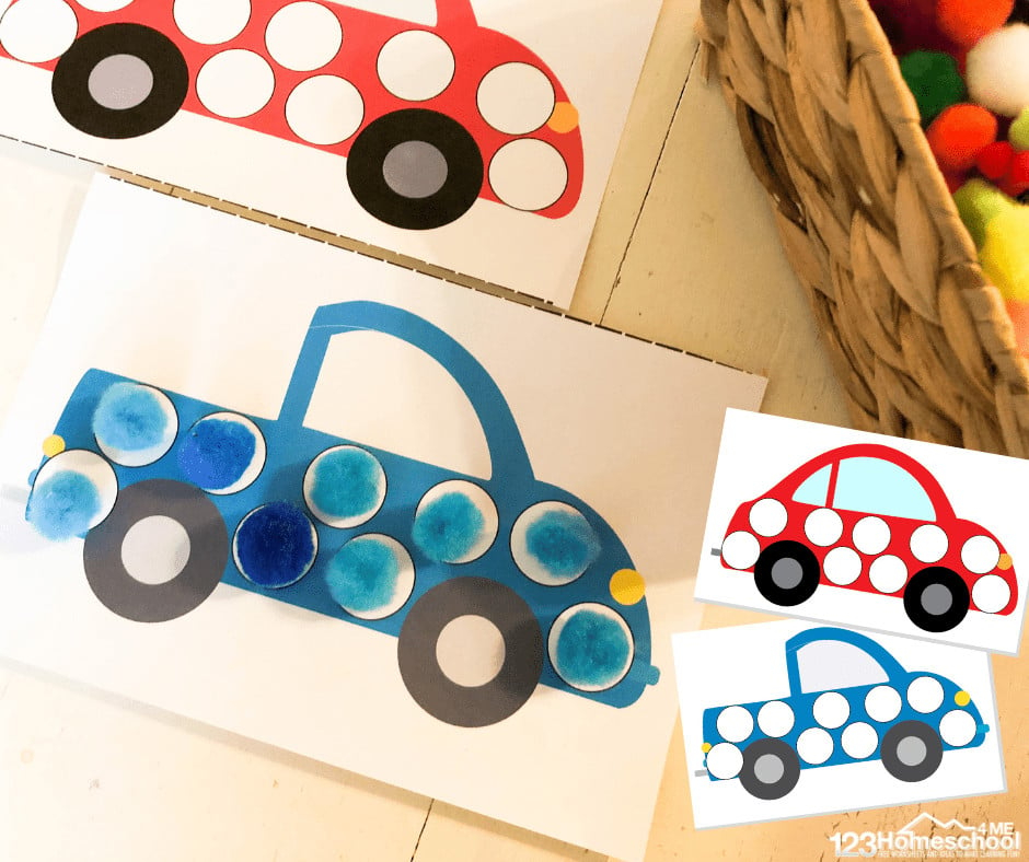transportation crafts for toddlers printable